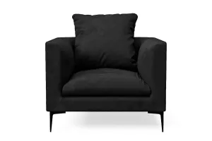 Aprilia Armchair Black Velvet