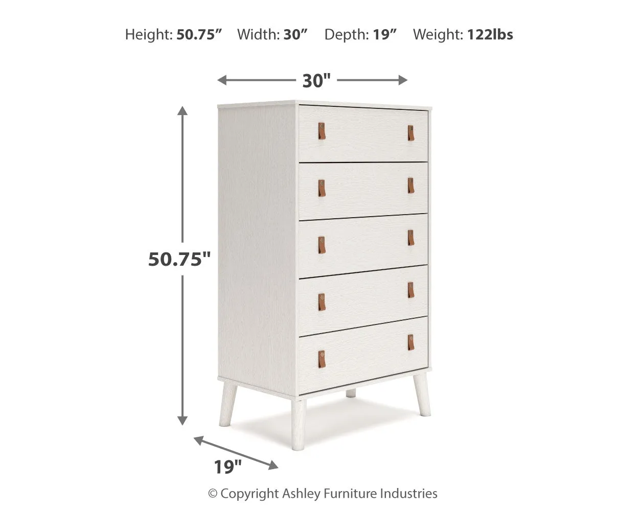 Aprilyn Full Bookcase Bed with Dresser, Chest and Nightstand