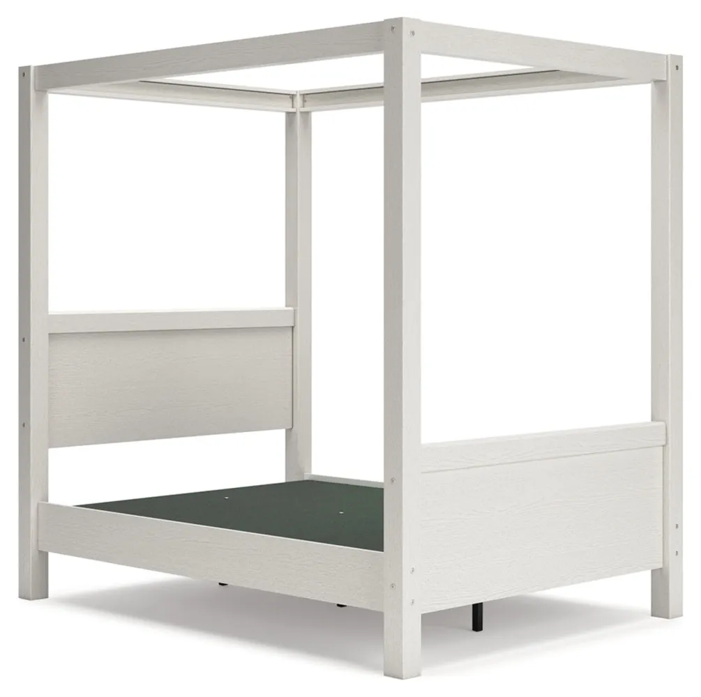 Aprilyn Full Canopy Bed with Dresser and 2 Nightstands