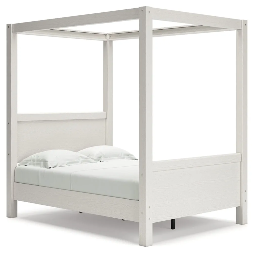 Aprilyn Full Canopy Bed with Dresser