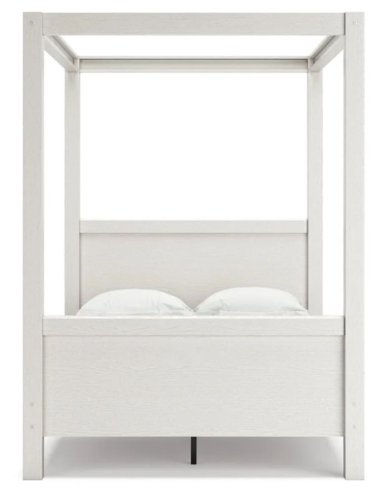 Aprilyn Full Canopy Bed with Dresser