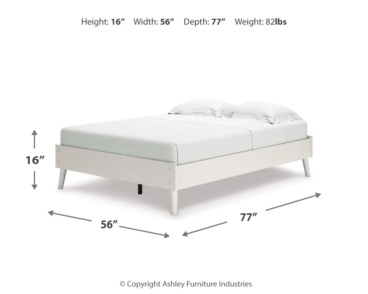 Aprilyn Full Platform Bed with Dresser and 2 Nightstands