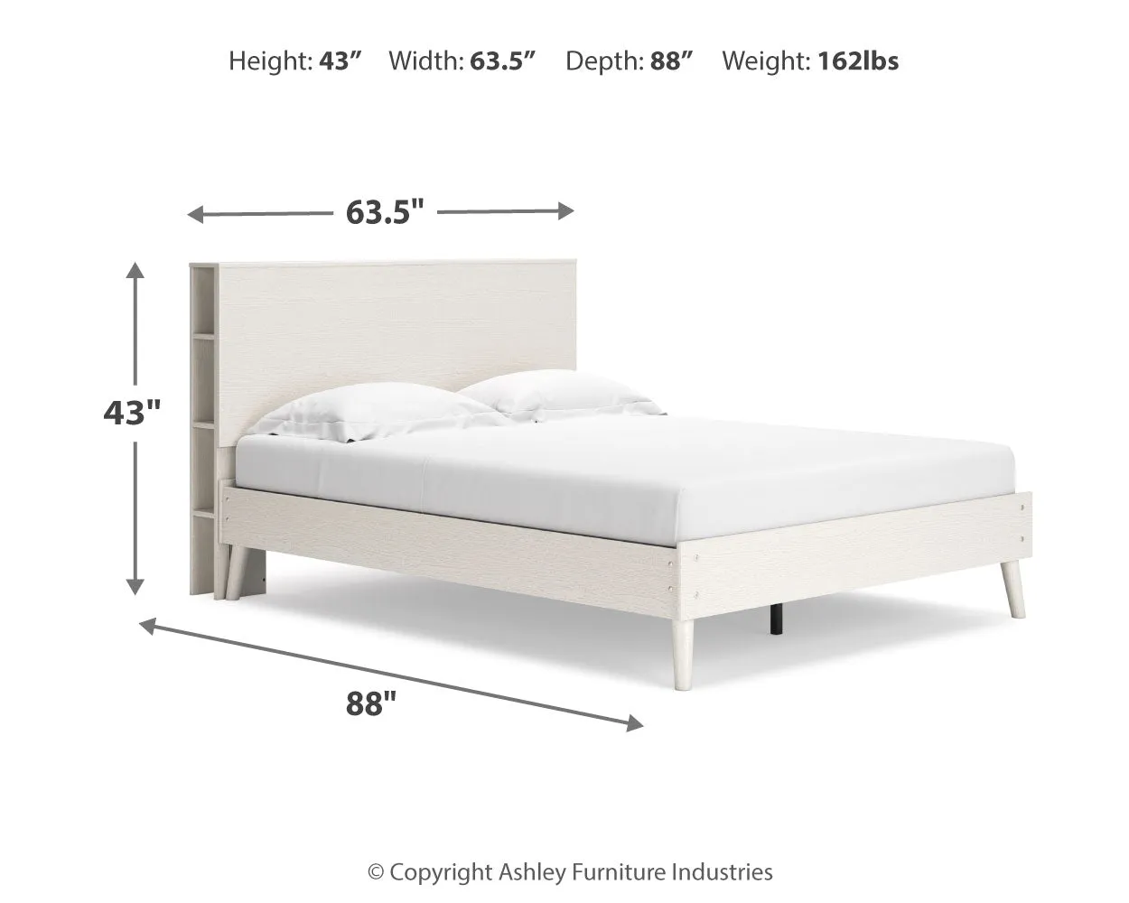 Aprilyn Queen Bookcase Bed with Dresser and Chest