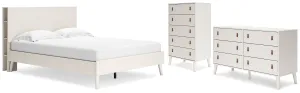 Aprilyn Queen Bookcase Bed with Dresser and Chest