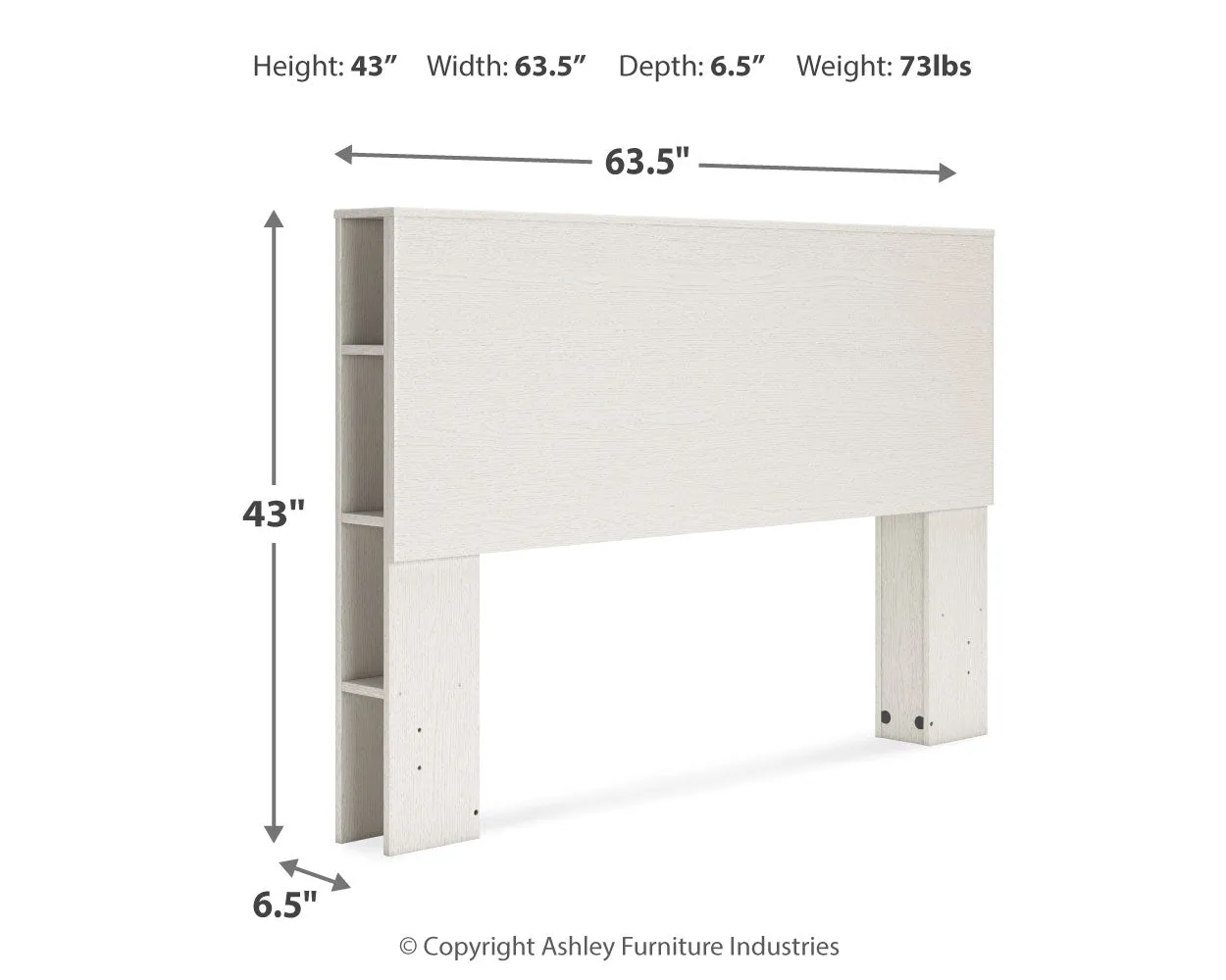 Aprilyn Queen Bookcase Headboard with Dresser and Chest