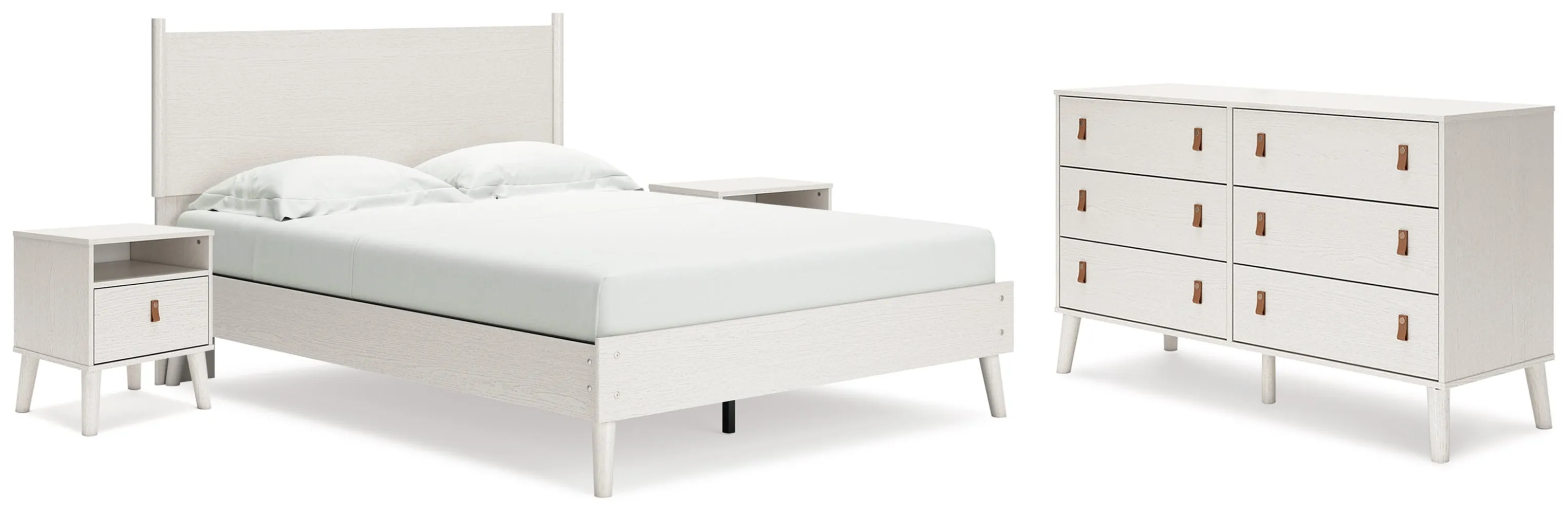 Aprilyn Queen Panel Bed with Dresser and 2 Nightstands