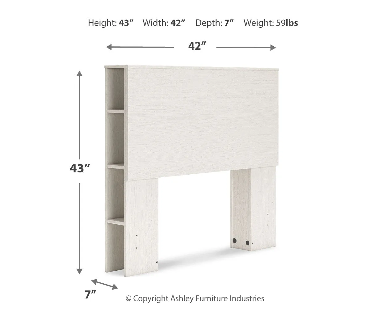 Aprilyn Twin Bookcase Headboard with Dresser, Chest and Nightstand