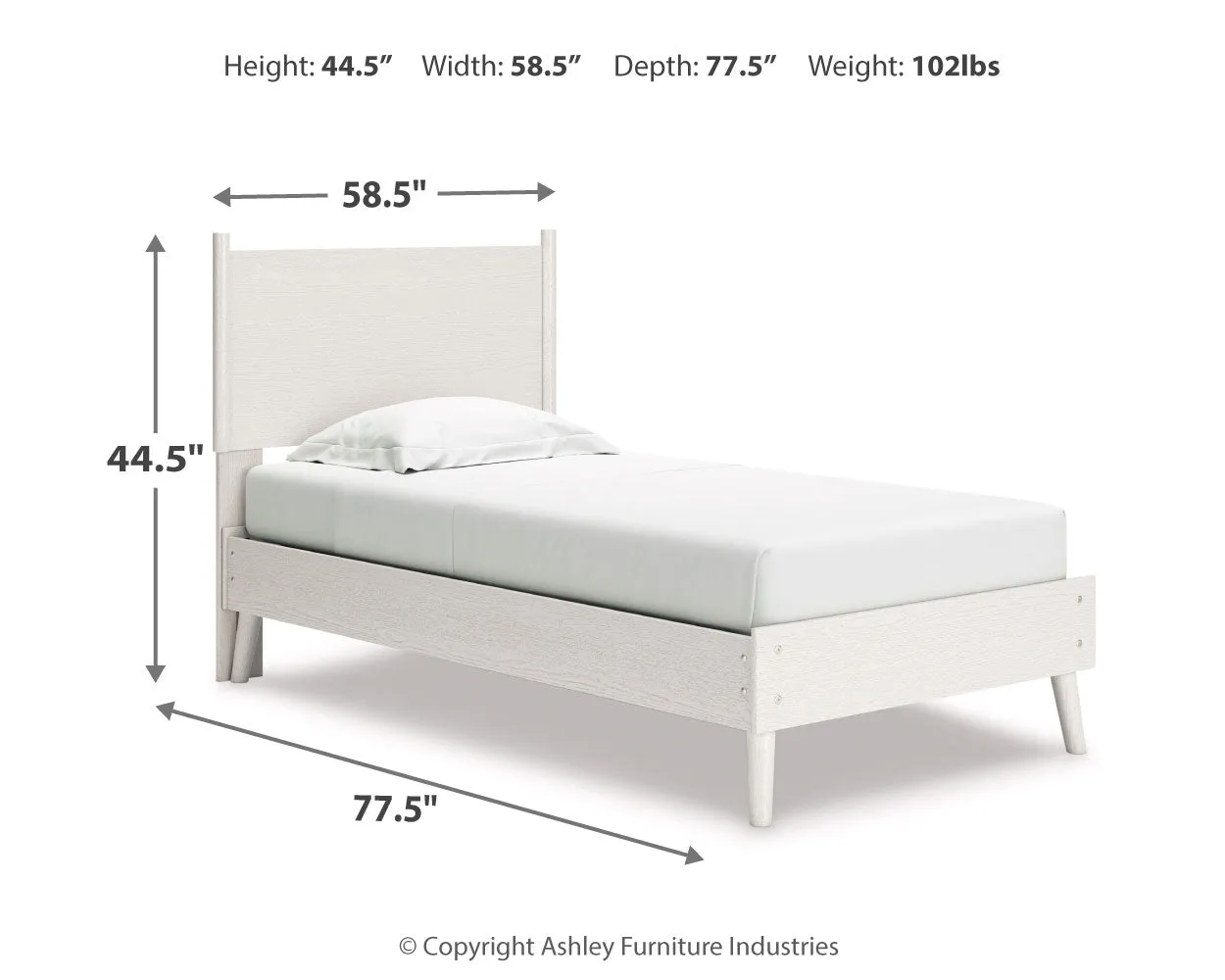 Aprilyn Twin Panel Bed with Dresser and 2 Nightstands