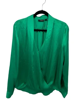 Apt 9 Misses Size XL Green LS Blouse