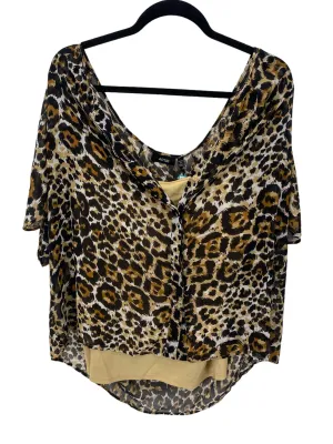 Apt 9 Women Size 2X Animal Print CD 3/4 Blouse