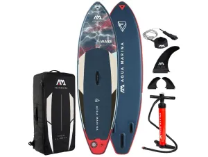 Aqua Marina Wave- Surf iSUP W/ Surf Leash - 2024 Model - In Stock