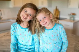 Aqua Popsicles Long Sleeve Pajama Set (6M-12Y)