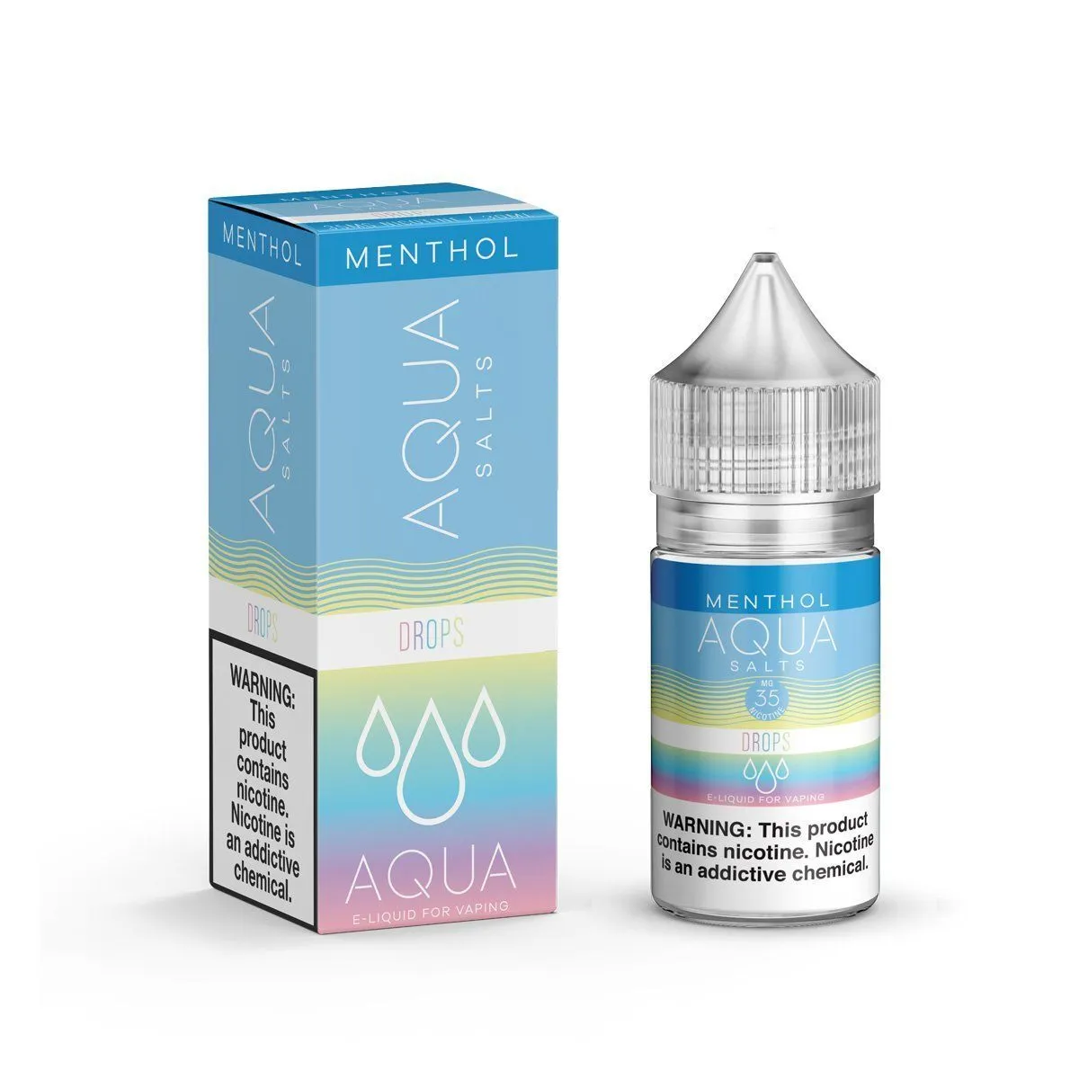 AQUA SALTS MENTHOL | Rainbow Drops Ice 30ML eLiquid