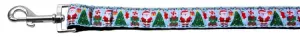 Aqua Santa Nylon Dog Leash 3-8 Inch Wide 4ft Long