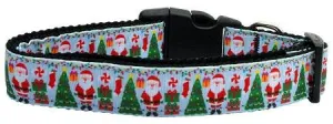 Aqua Santa Nylon Ribbon Collars Large