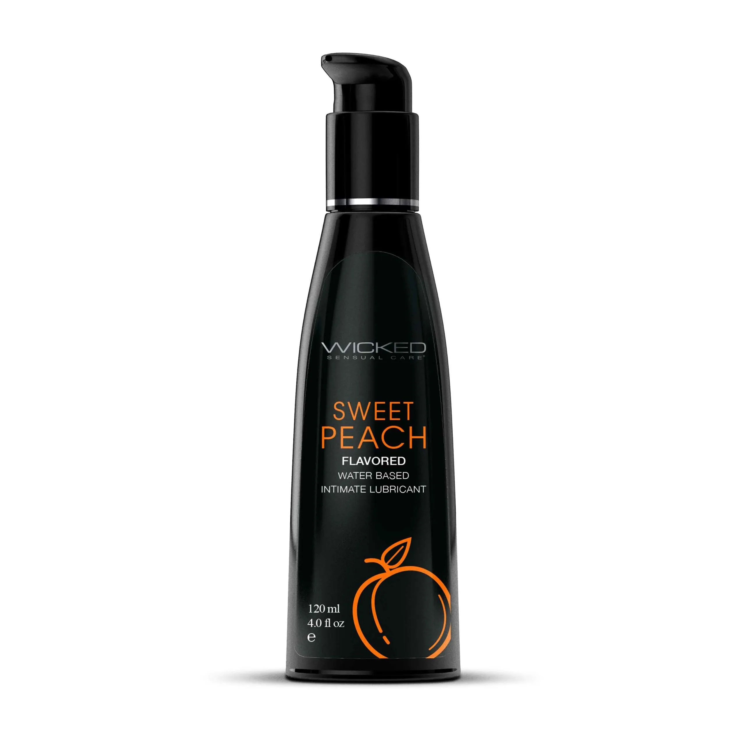 Aqua Sweet Peach Flavored Water Based Lubricant -  4 Oz. / 120 ml