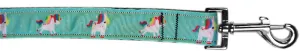 Aqua Unicorns Nylon Pet Leash 1in By 4ft