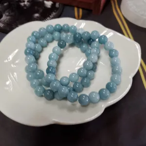 Aquamarine - Bead Bracelet 8mm