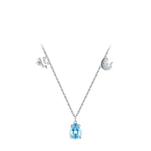 Aquamarine Constellation Necklace for Aquarius Personality