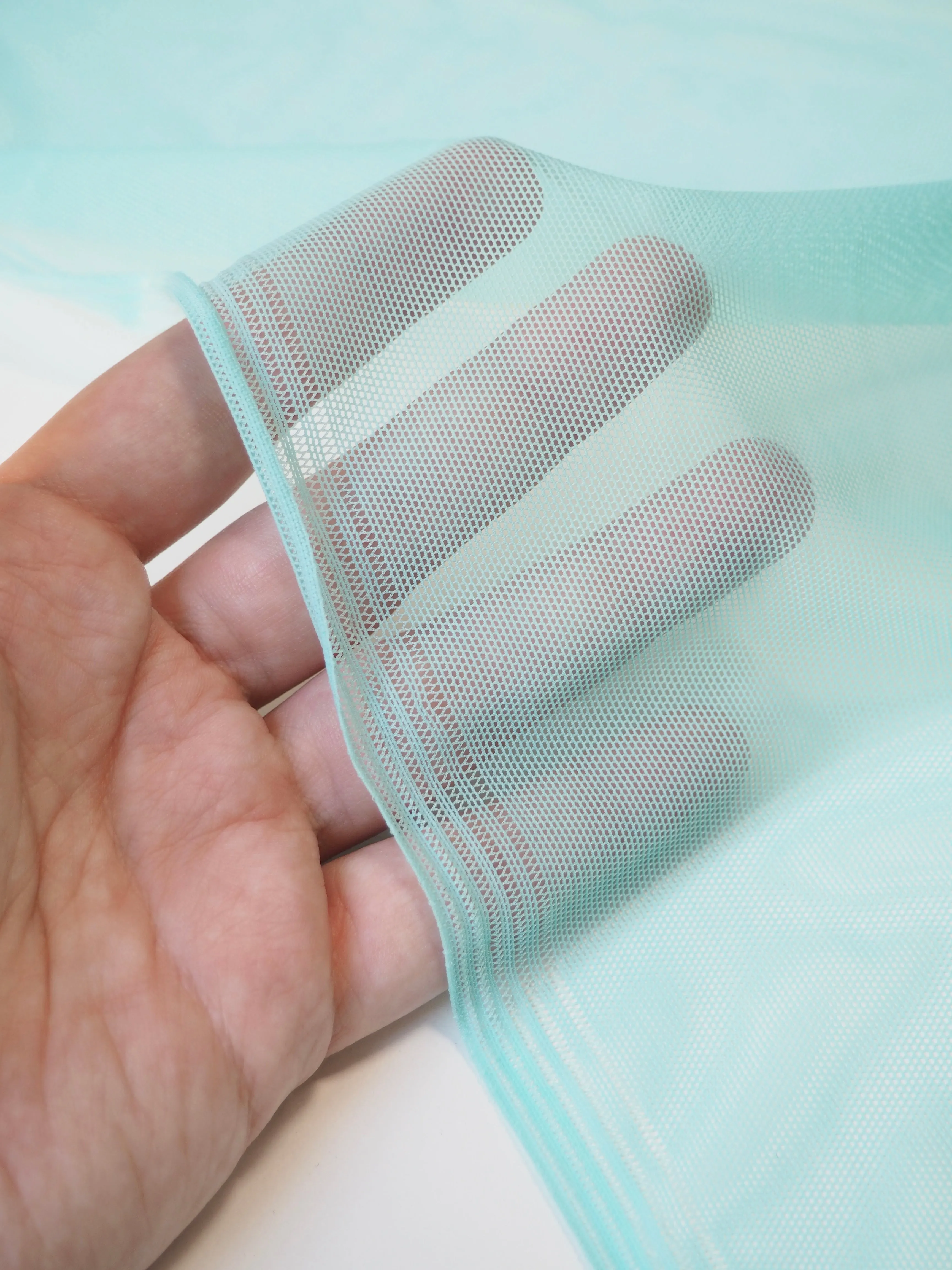 Aquamarine Stretch Mesh