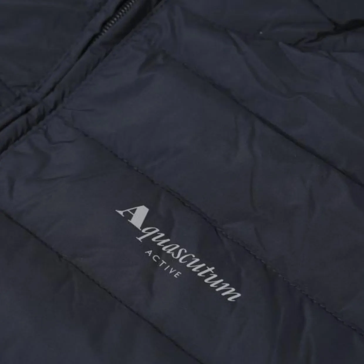 Aquascutum Navy RLG Active Hooded Quilted Jacket