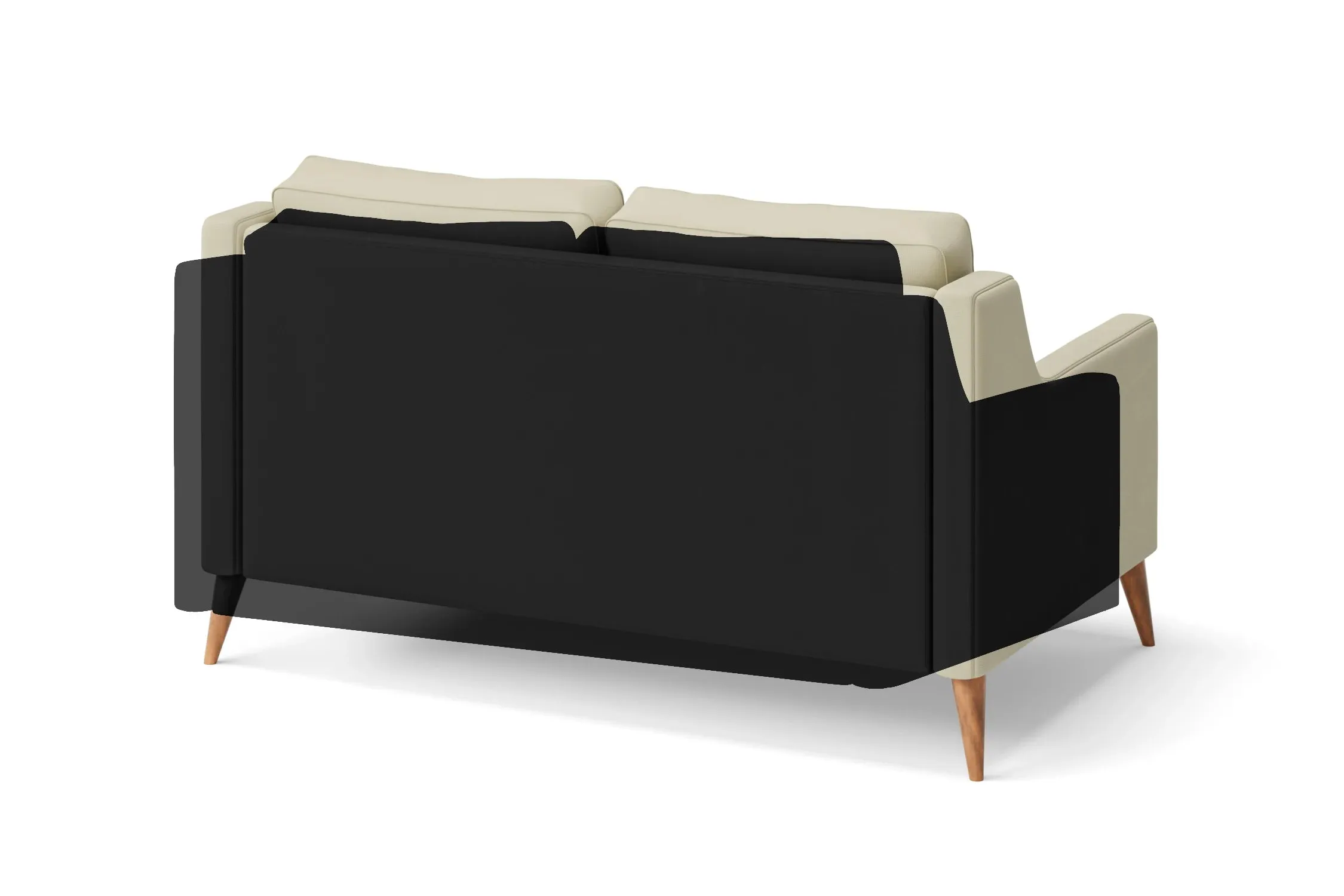 Aquila 2 Seater Sofa Black Leather