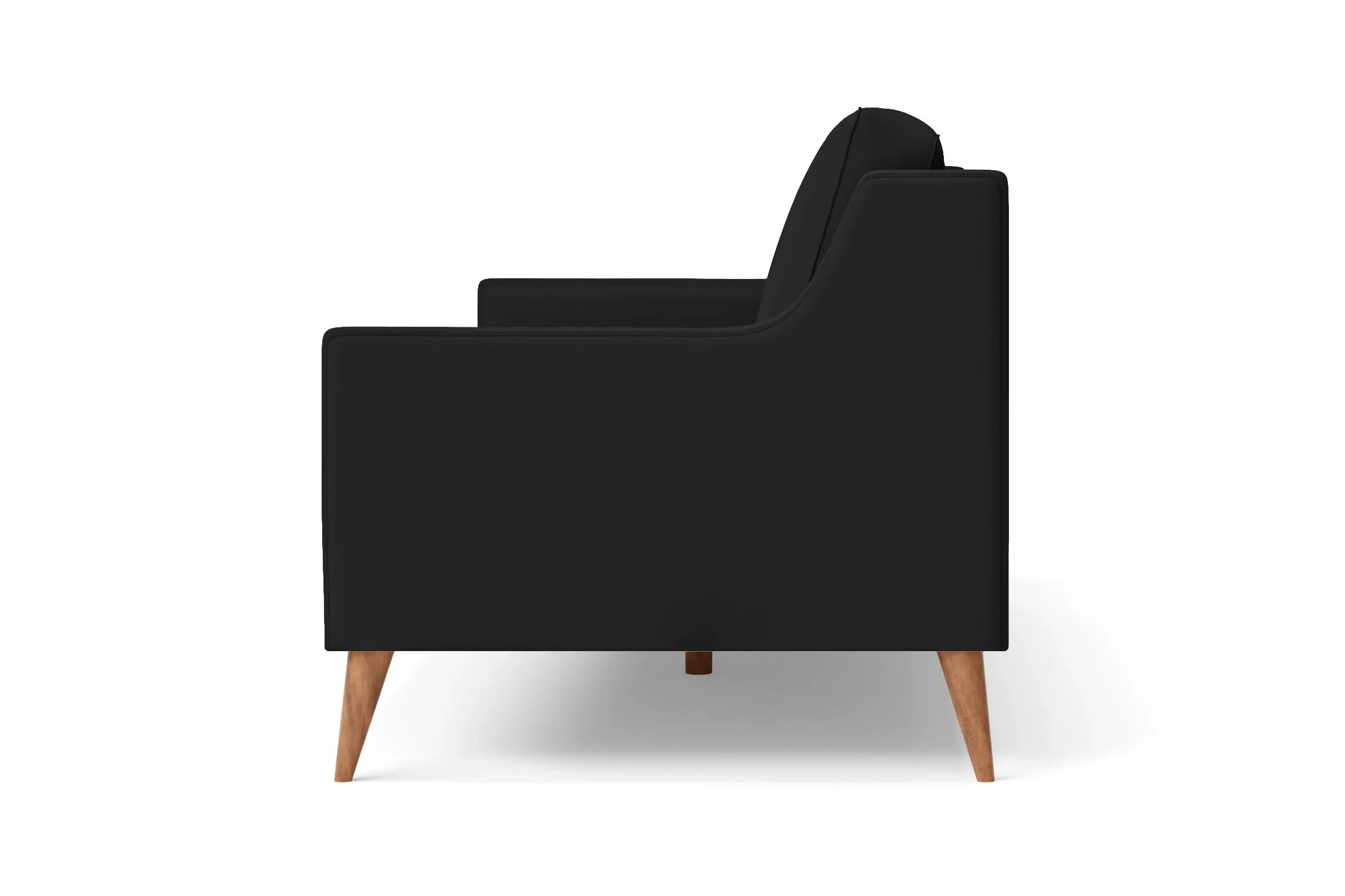 Aquila 2 Seater Sofa Black Leather