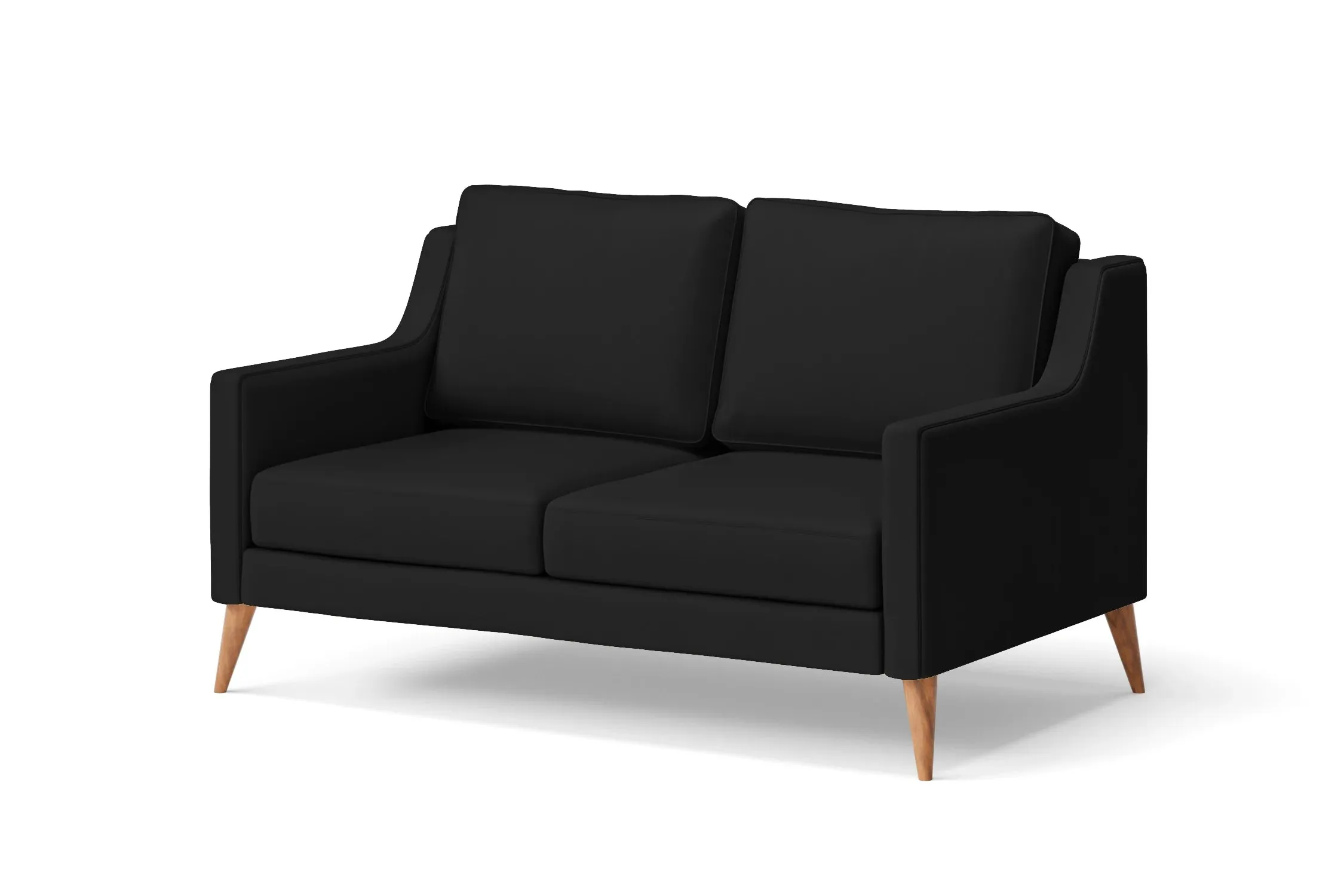 Aquila 2 Seater Sofa Black Leather