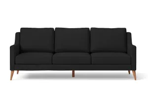 Aquila 3 Seater Sofa Black Leather