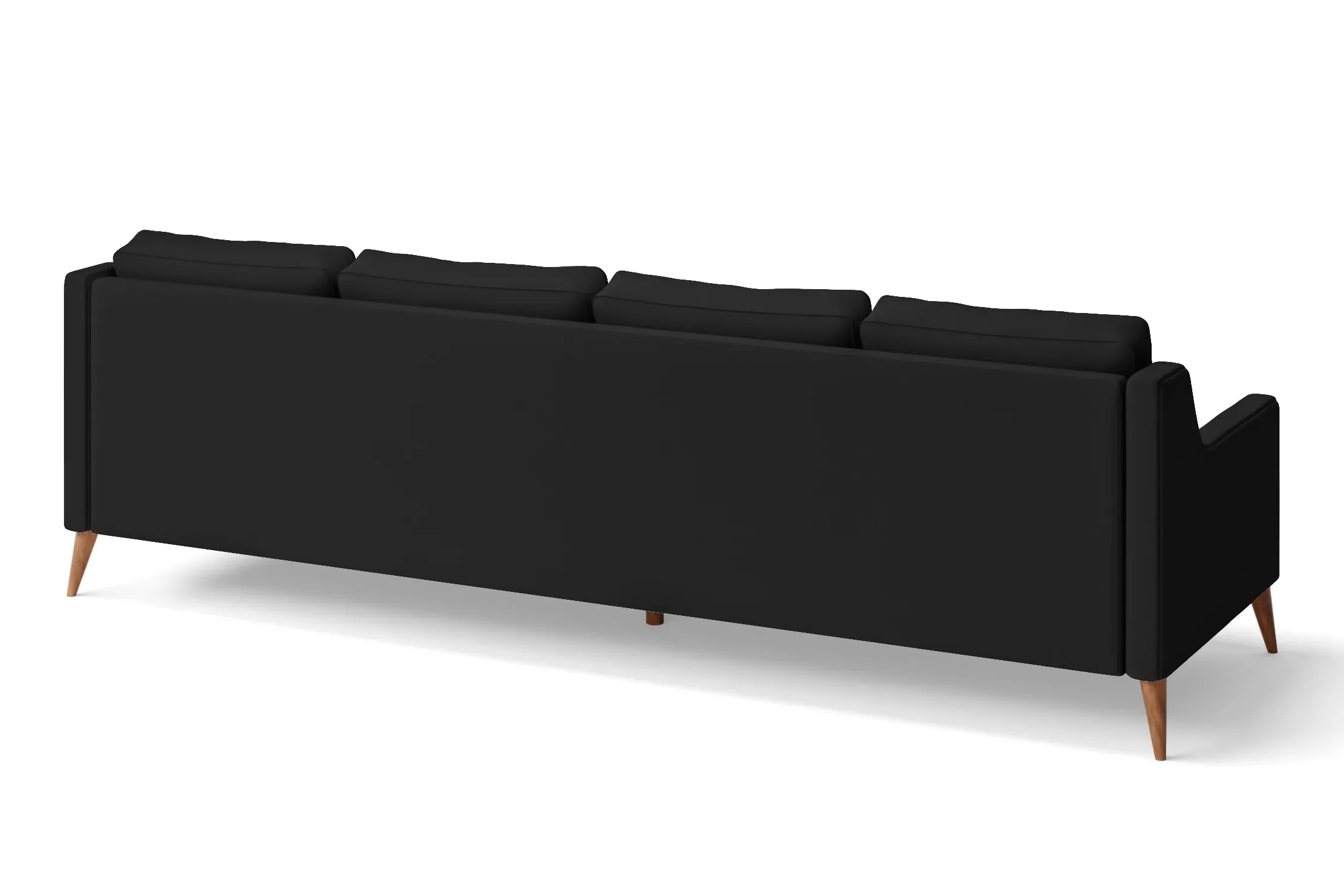 Aquila 4 Seater Sofa Black Leather