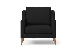 Aquila Armchair Black Leather