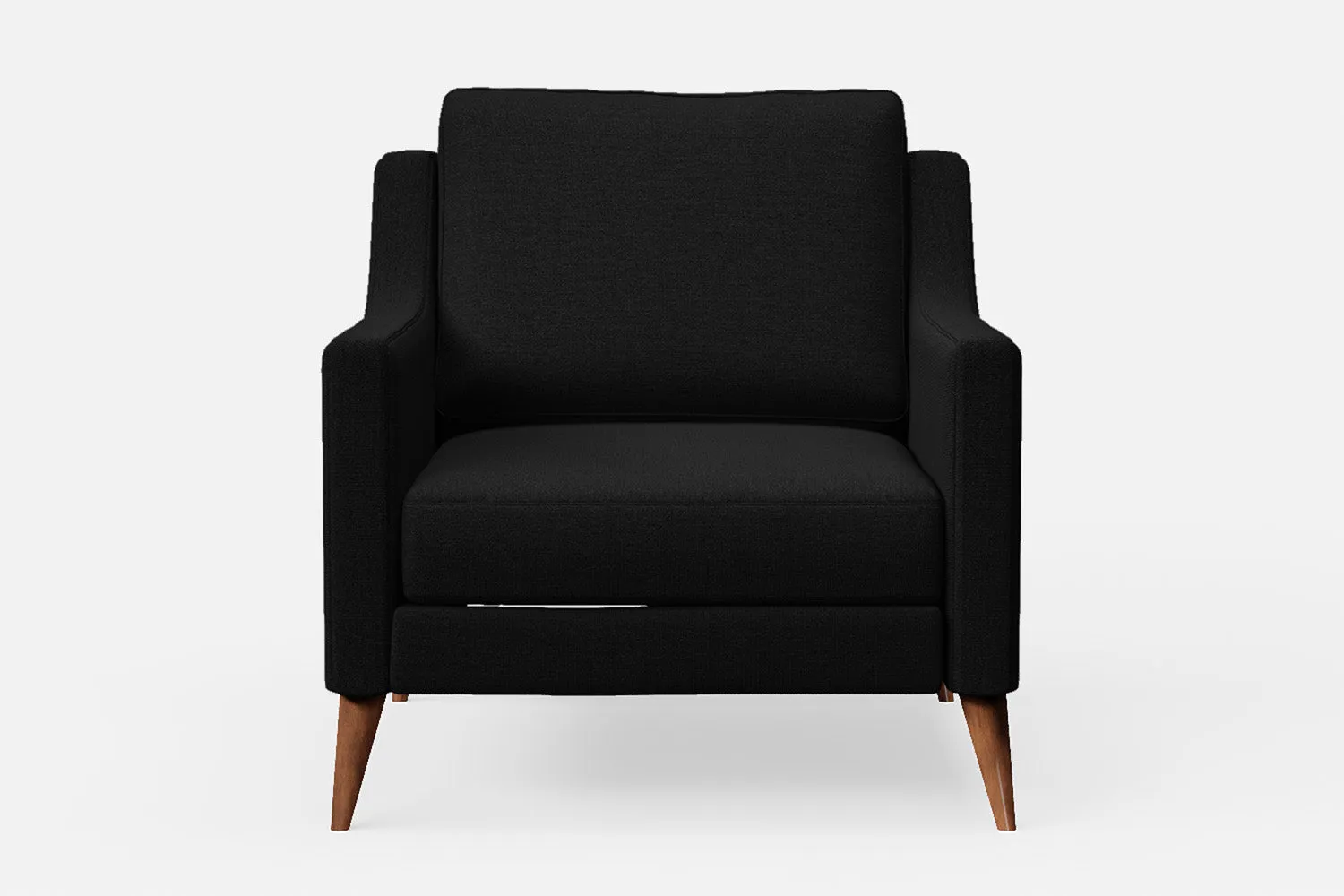 Aquila Armchair Black Linen Fabric