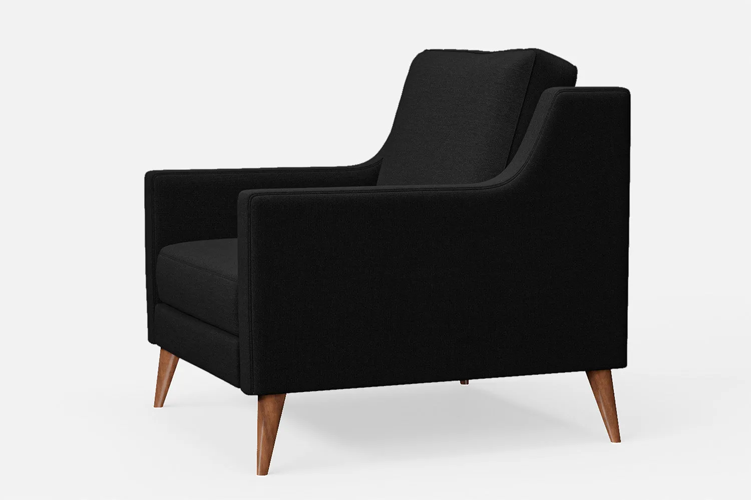 Aquila Armchair Black Linen Fabric