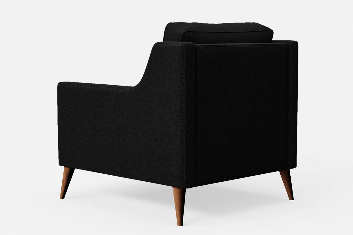 Aquila Armchair Black Linen Fabric