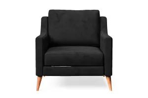 Aquila Armchair Black Velvet