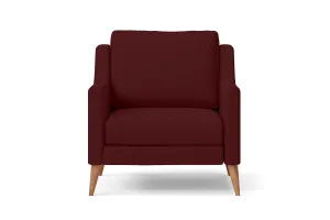 Aquila Armchair Red Leather