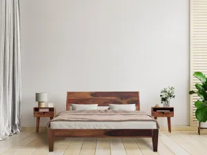 ARABEL BED KING Sheesham Wood (Honey Finish)