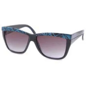 ARABELLA Black/Blue Cat-Eye Sunglasses