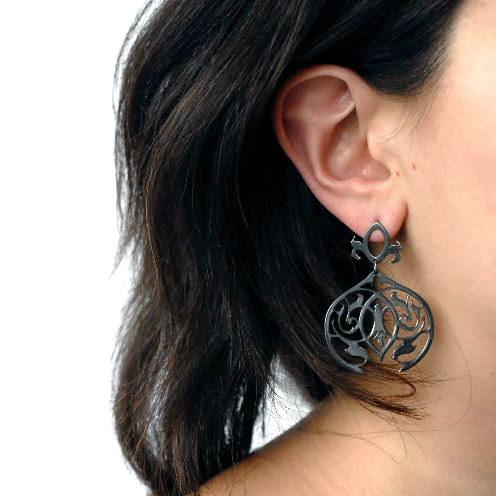 arabesque dangle earrings