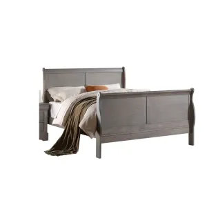 Araceli Queen Bed, Antique Gray