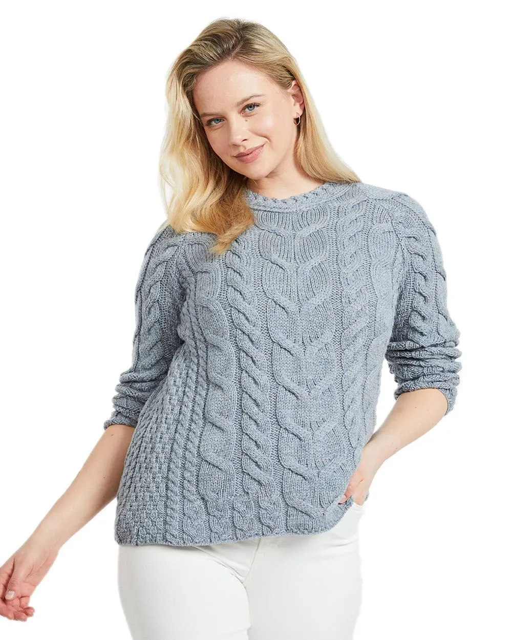 Aran Womens Listowel Cabled Sweater