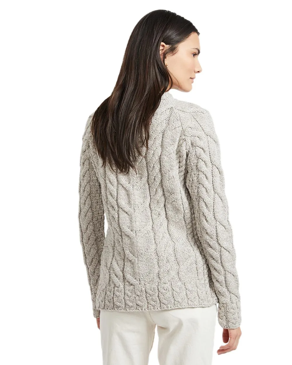 Aran Womens Listowel Cabled Sweater