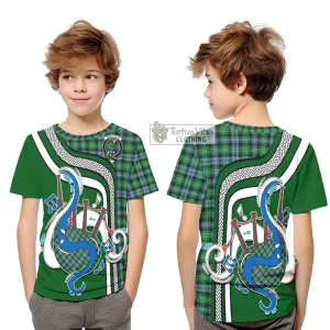 Arbuthnot Ancient Tartan Kid T-Shirt with Epic Bagpipe Style