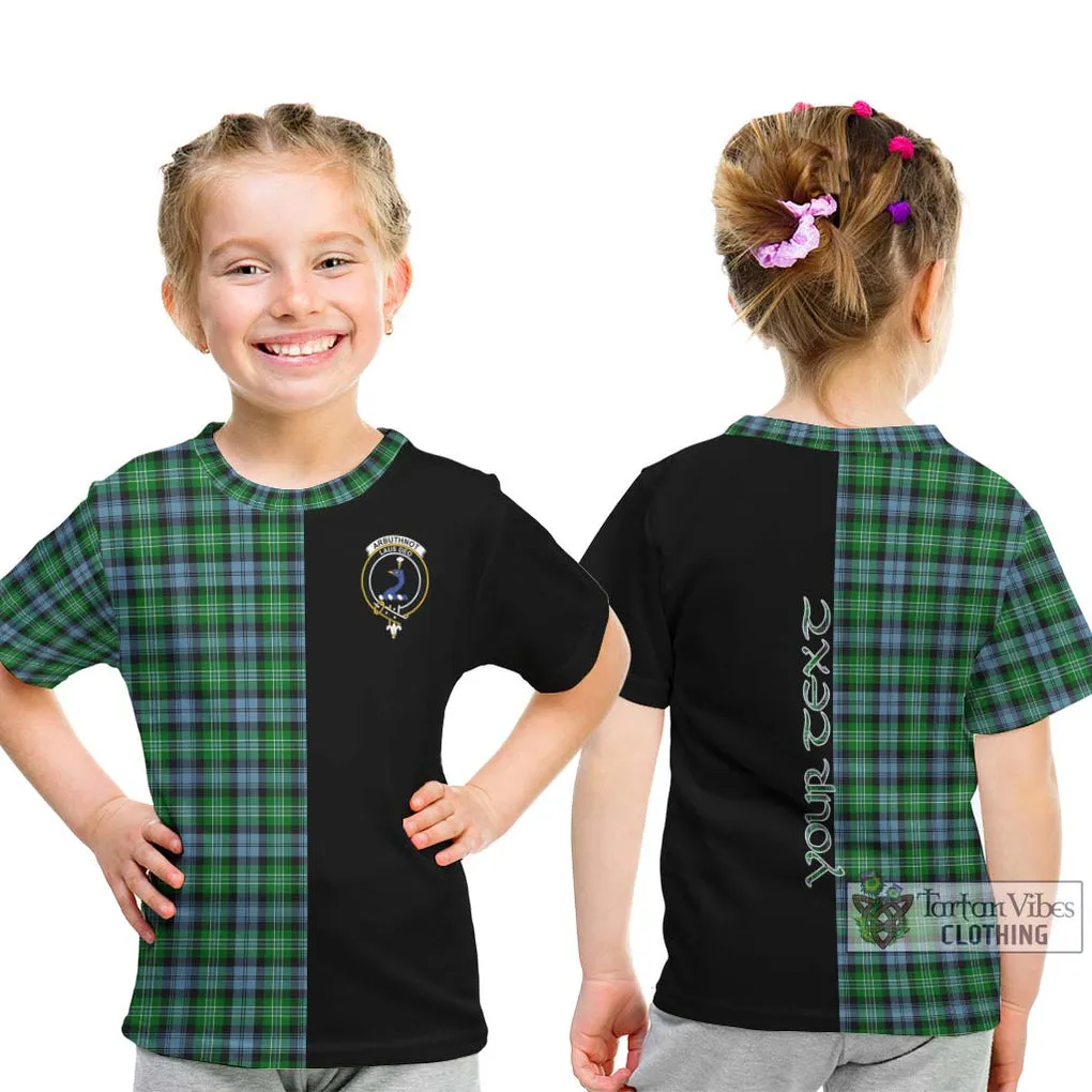 Arbuthnot Ancient Tartan Kid T-Shirt with Family Crest and Half Of Me Style