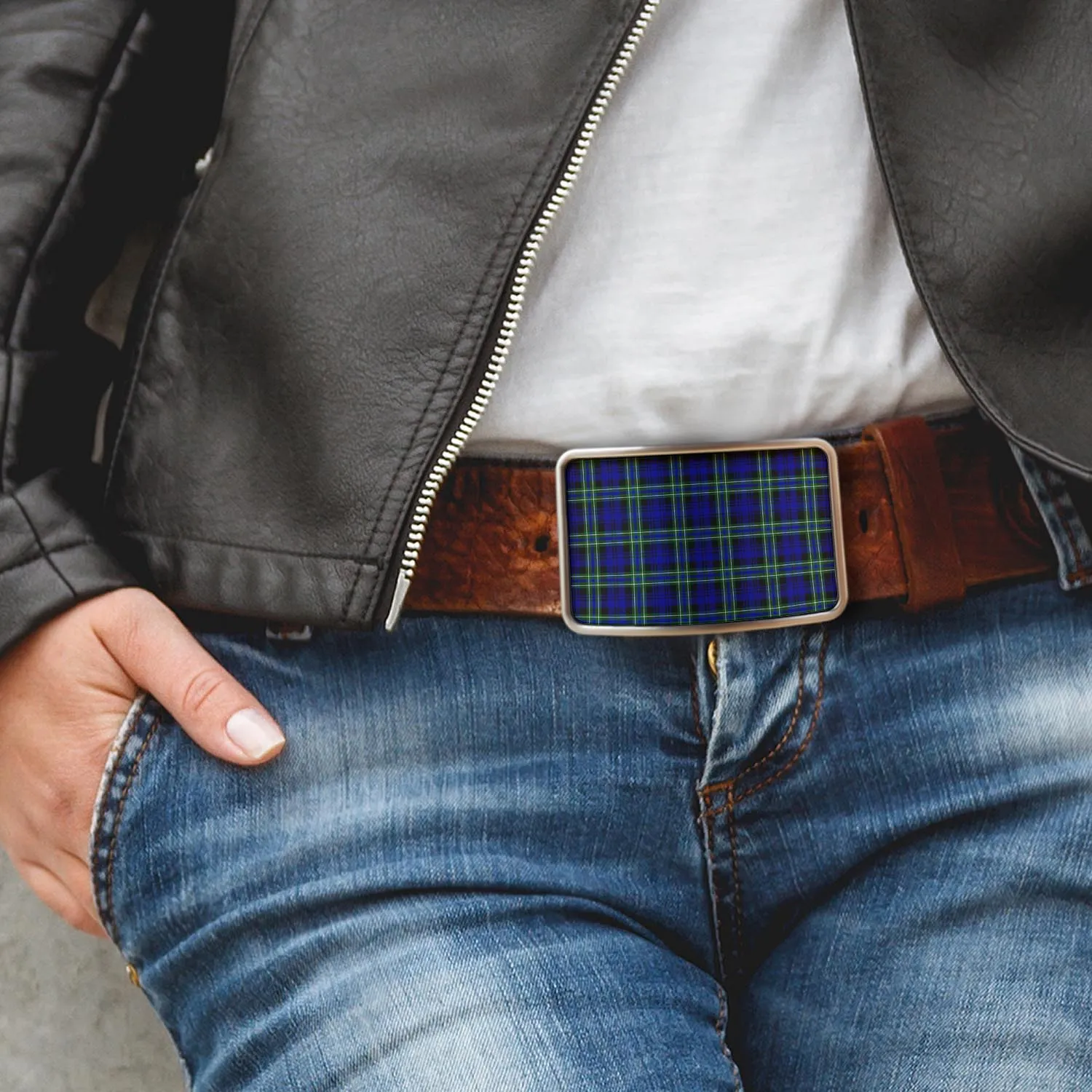 Arbuthnot Modern Tartan Belt Buckles