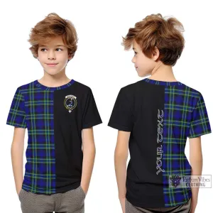 Arbuthnot Modern Tartan Kid T-Shirt with Family Crest and Half Of Me Style