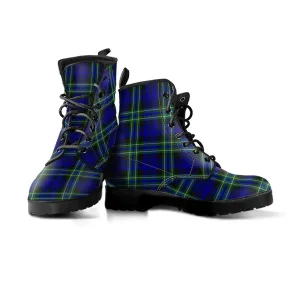 Arbuthnot Modern Tartan Leather Boots