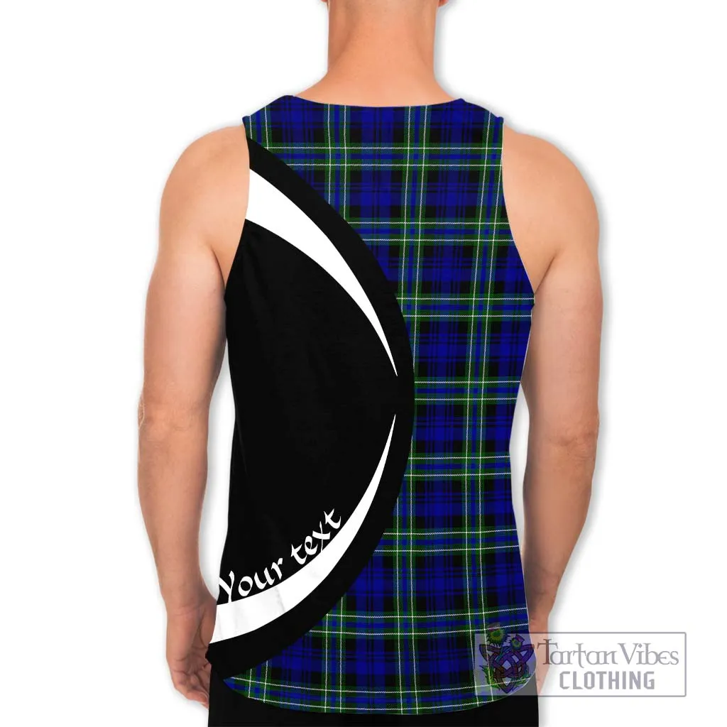 Arbuthnot Modern Tartan Men's Tank Top with Family Crest Circle Style