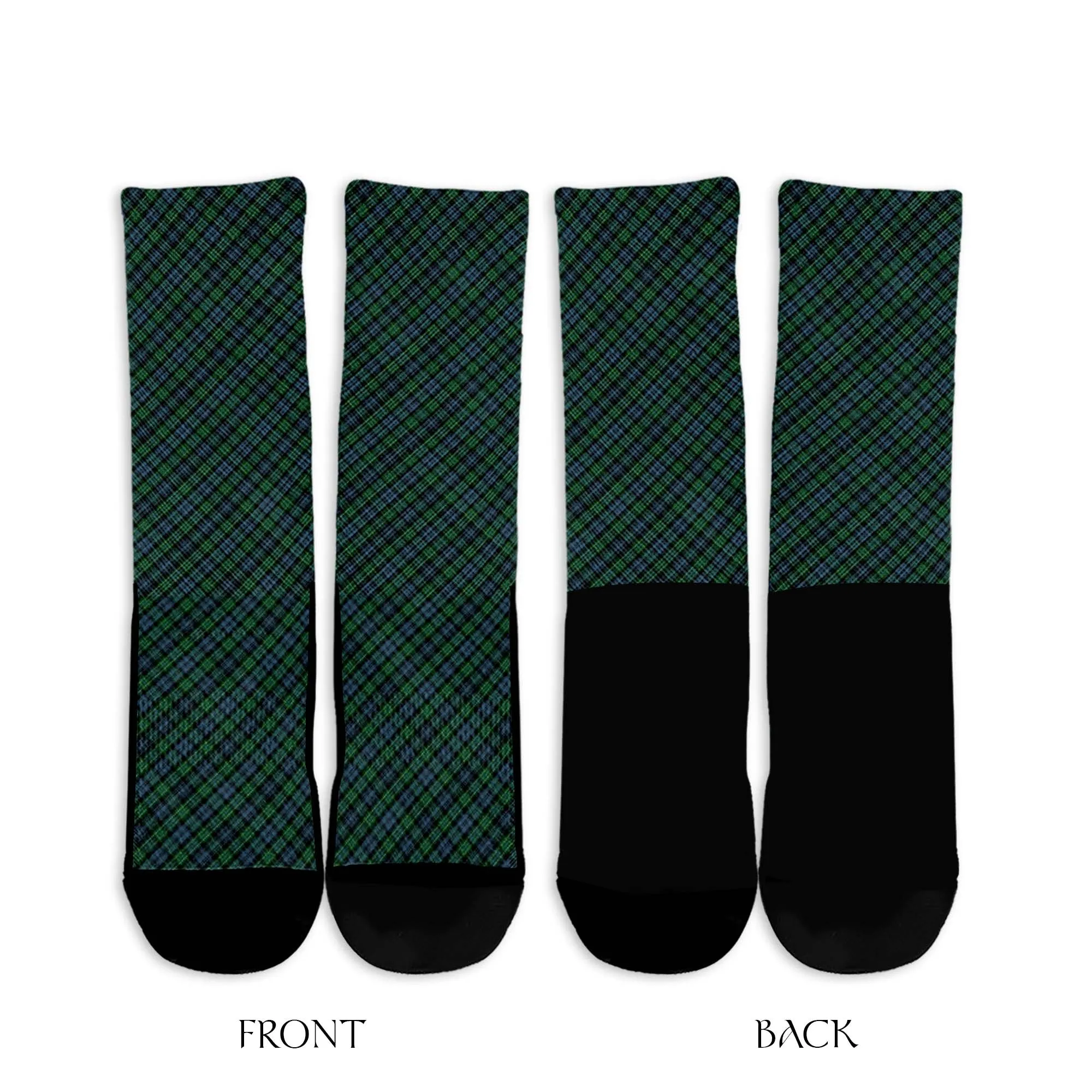 Arbuthnot Tartan Crew Socks Cross Tartan Style