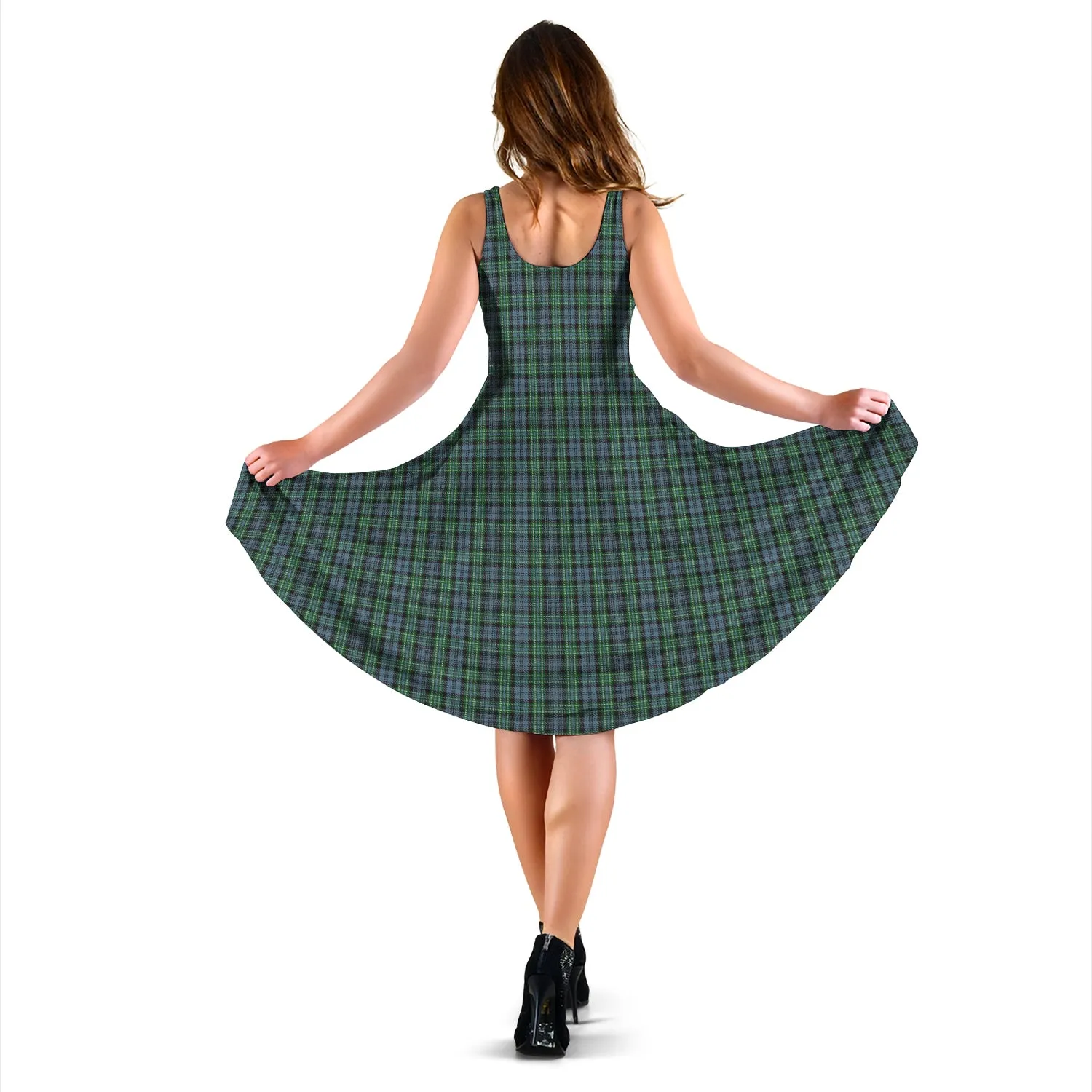 Arbuthnot Tartan Sleeveless Midi Womens Dress